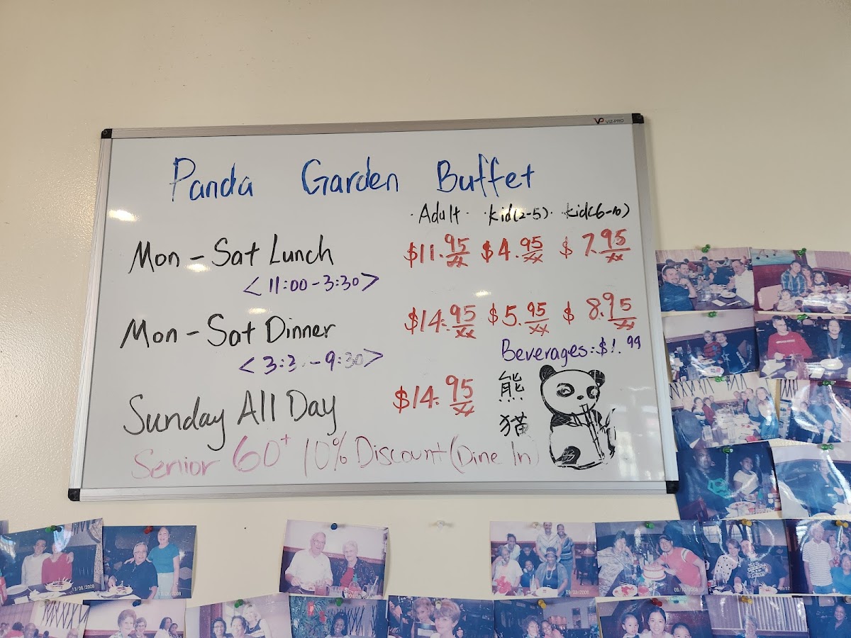 Panda Garden Restaurant Menu - Image 2